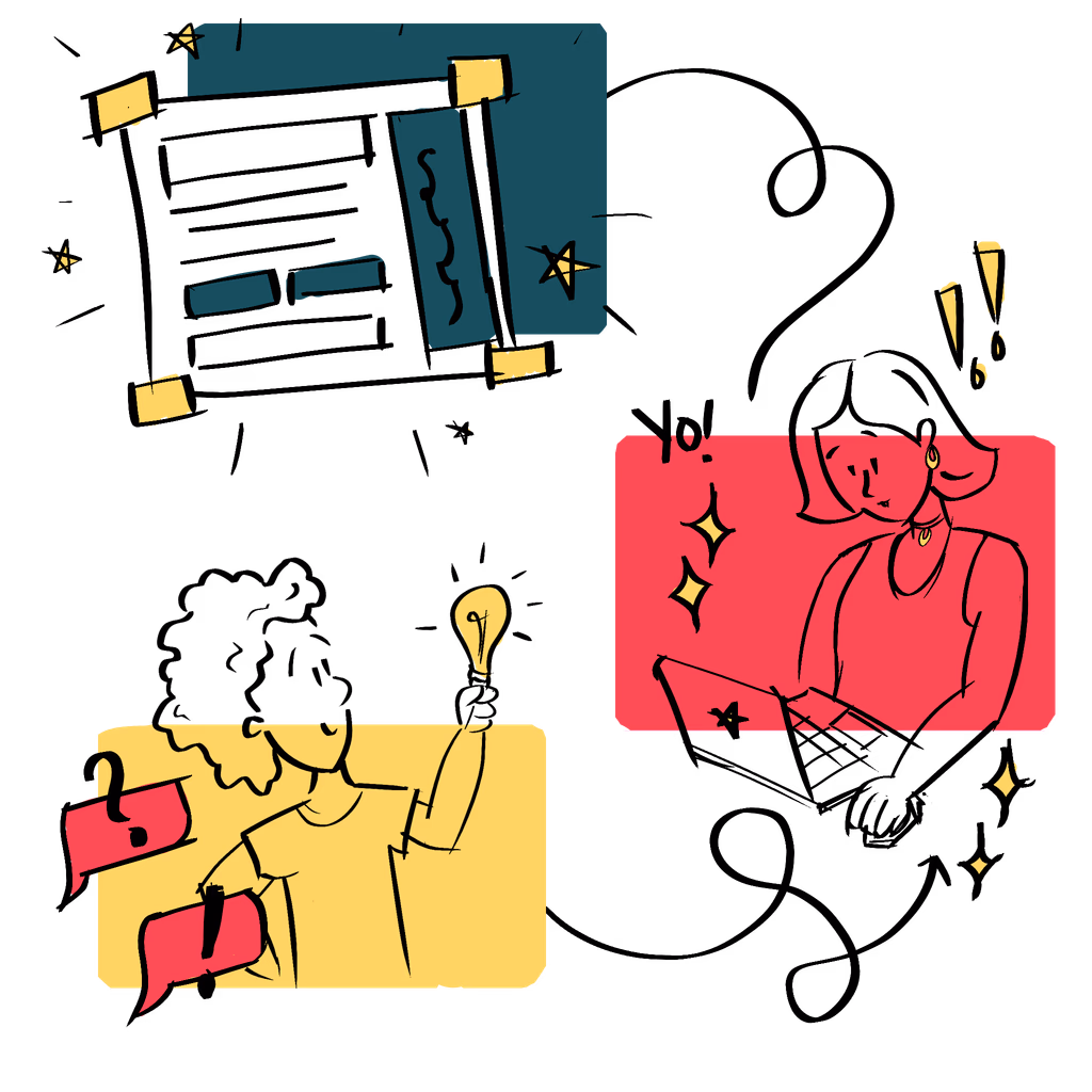 Design comparison illustration